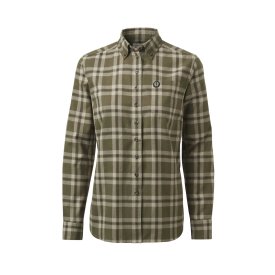Koszula damska Chevalier Teal Light Flannel Olive Green Checked (1060235-C6033)
